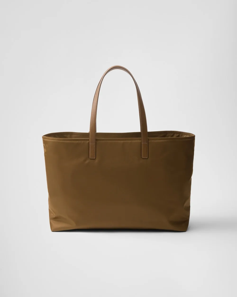 Prada Re- 1978 Large Re-Nylon And Saffiano Tote Bag Beige 16.9 Inches/ 1BG527_R064_F0594_V_OOO - Image 3