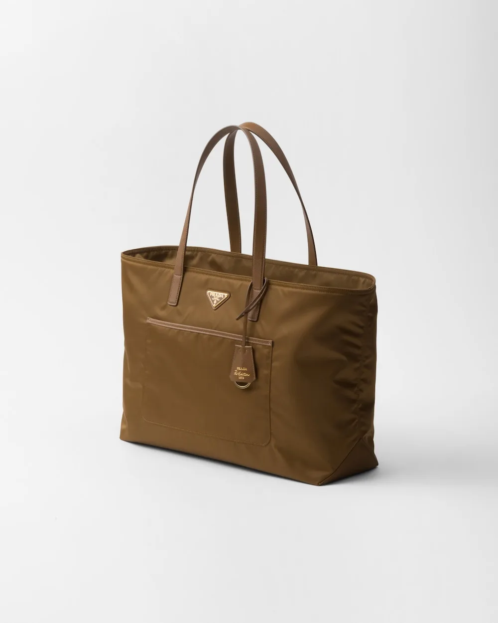Alternative view of Prada Re- 1978 Large Re-Nylon And Saffiano Tote Bag Beige 16.9 Inches/ 1BG527_R064_F0594_V_OOO