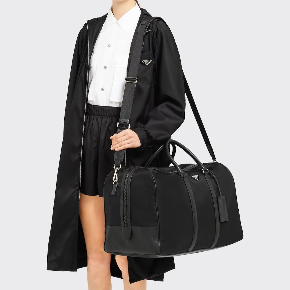 Prada Re-Nylon And Leather Duffle Bag / 2VC013_2DMH_F0002_V_SOO - Image 3