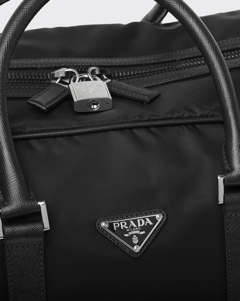 Prada Re-Nylon And Leather Duffle Bag / 2VC013_2DMH_F0002_V_SOO - Image 7