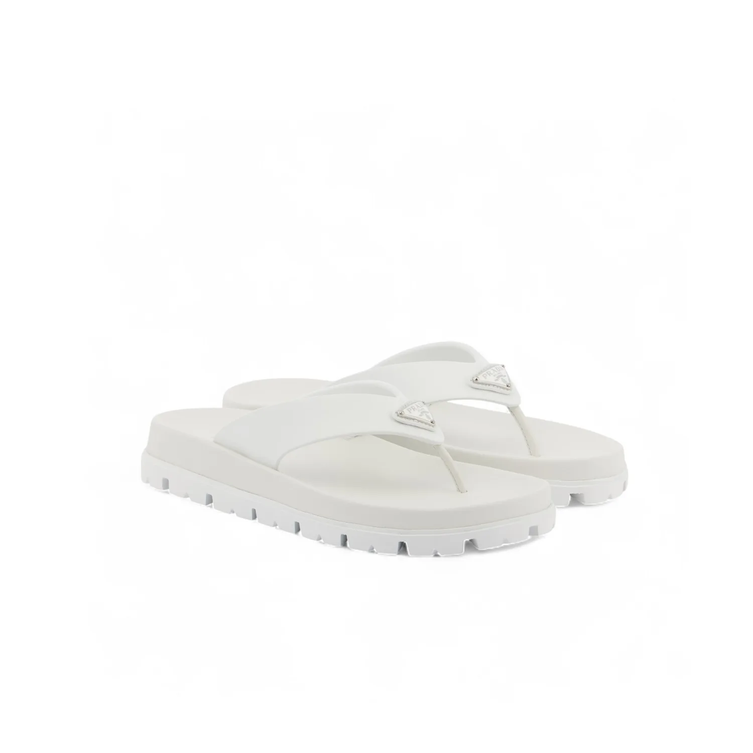 Alternative view of Prada Rubber Thong Sandal White - 1Y420N_3LKK_F0009_F_020