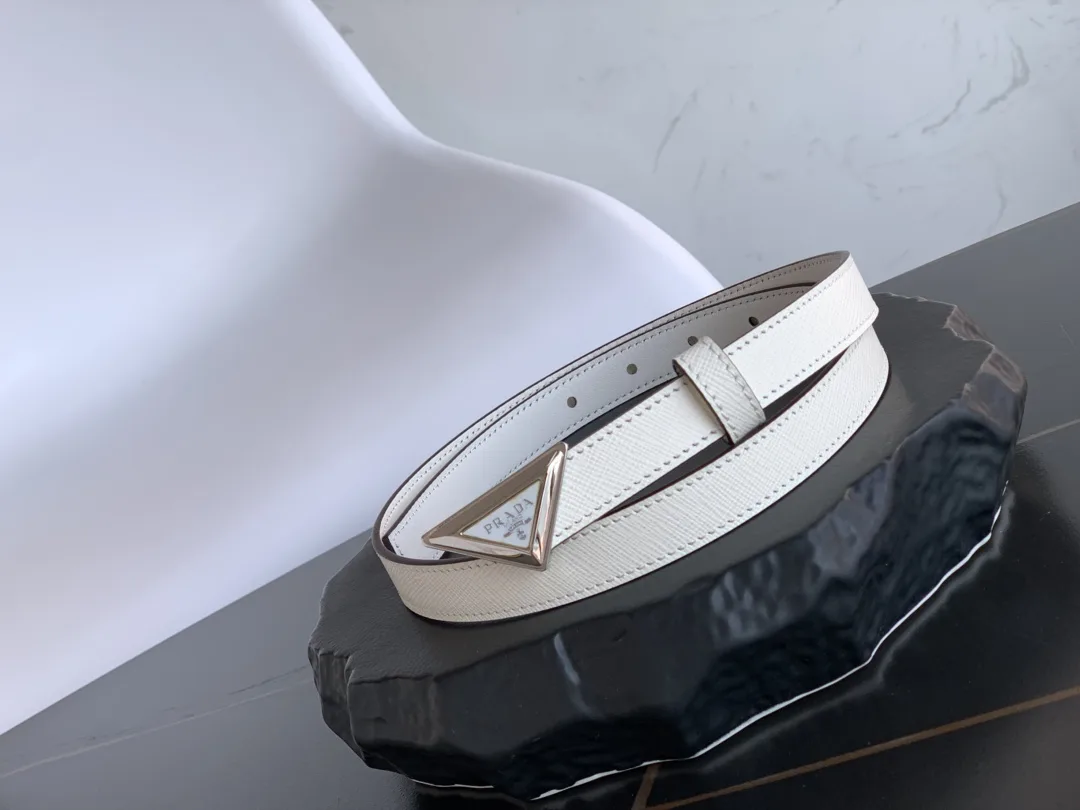 Prada Saffiano Belt White - Image 3