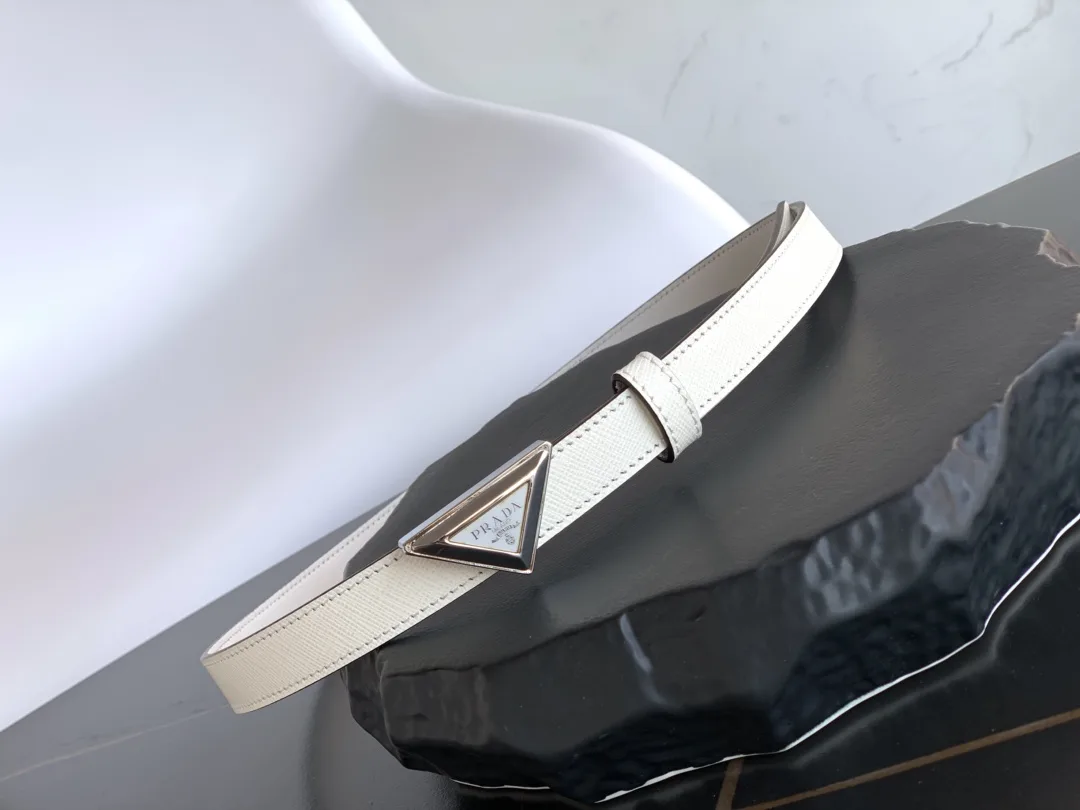 Prada Saffiano Belt White - Image 5