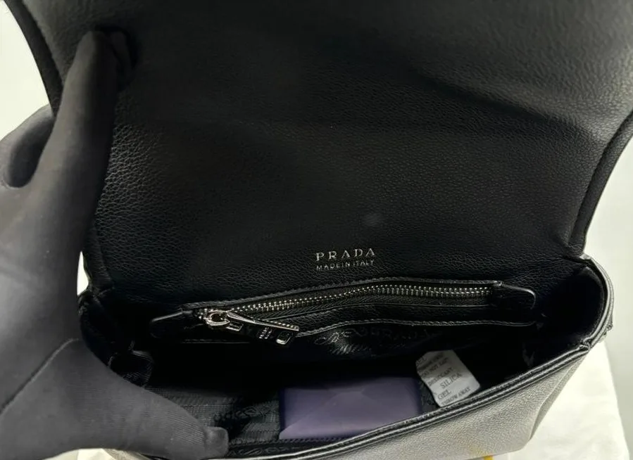 Small Shoulder Bag In Black / 1BD314_2DKV_F0002_V_3OO - Image 8
