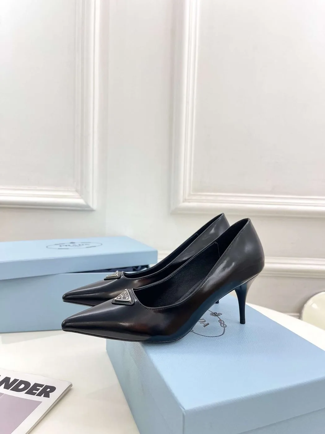 Prada Spike Pumps Black - Image 3