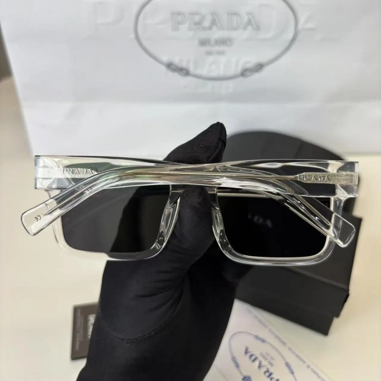 Prada Sunglasses Exclusive Grey - Image 3