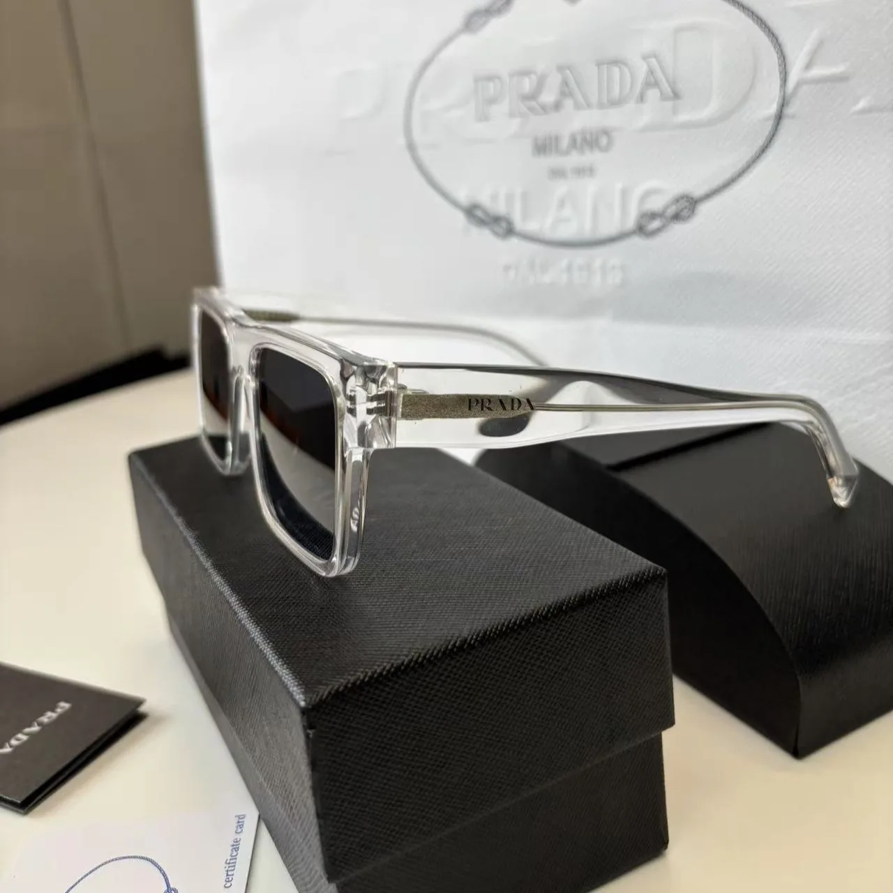 Prada Sunglasses Exclusive Grey - Image 4