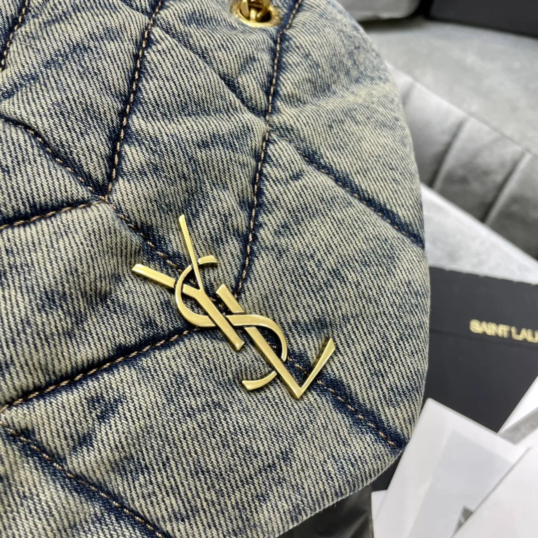Alternative view of Saint Laurent Puffer Toy Bag Grey /