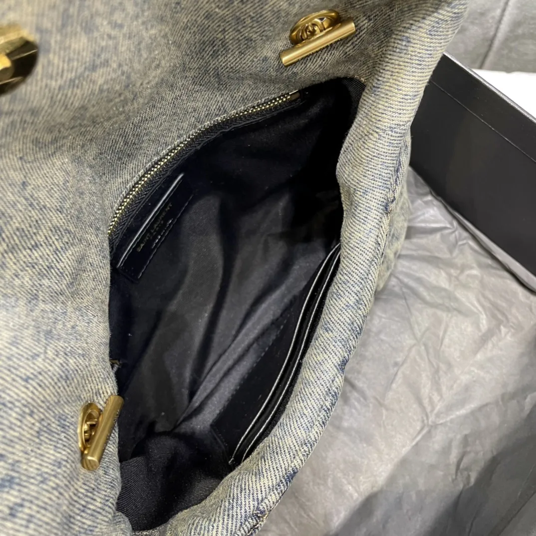 Saint Laurent Puffer Toy Bag Grey / - Image 4