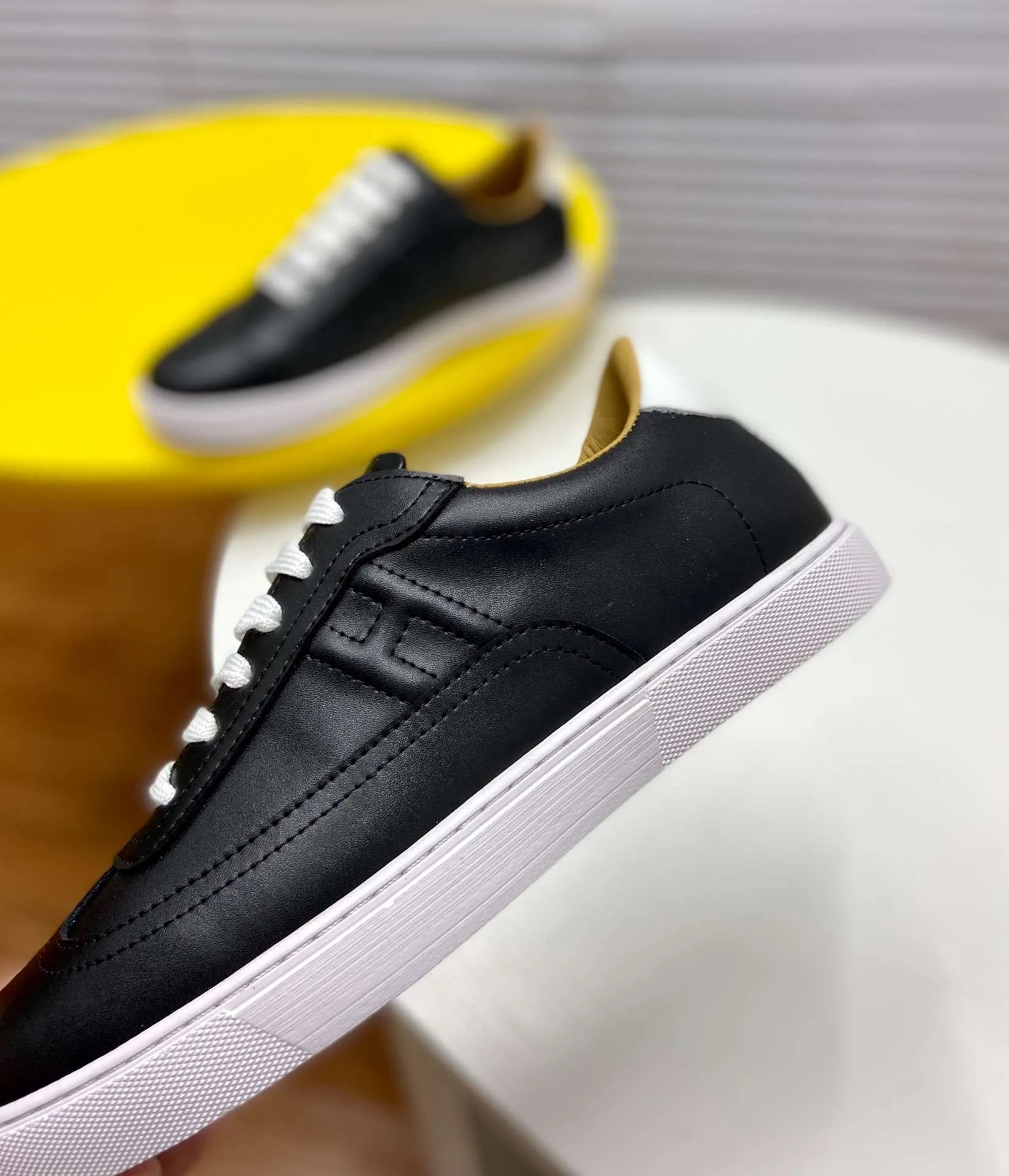 Hermes Quicker Sneaker Black - Image 4