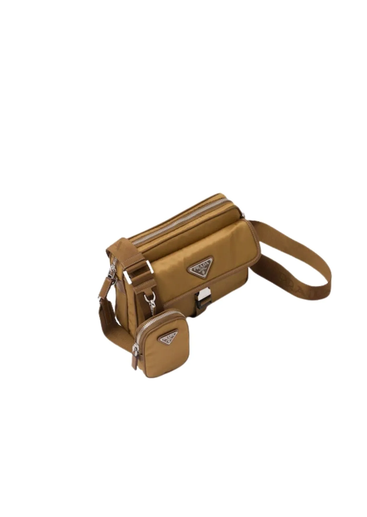 Alternative view of Re-Nylon And Saffiano Shoulder Bag Brown 2VH133_2DMH_F0005_V_XMP
