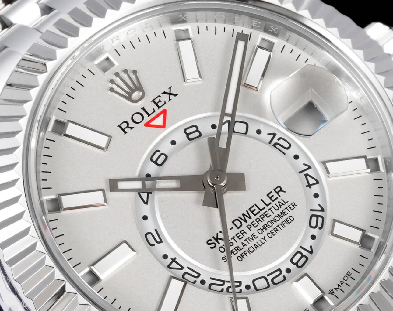 Rolex Sky Dweller Silver White Dial - Image 3