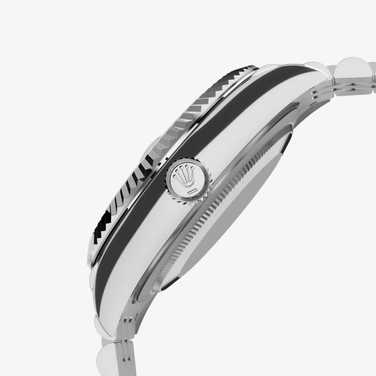 Rolex Sky Dweller Watch Silver Toned Bright Black Dial - Image 3