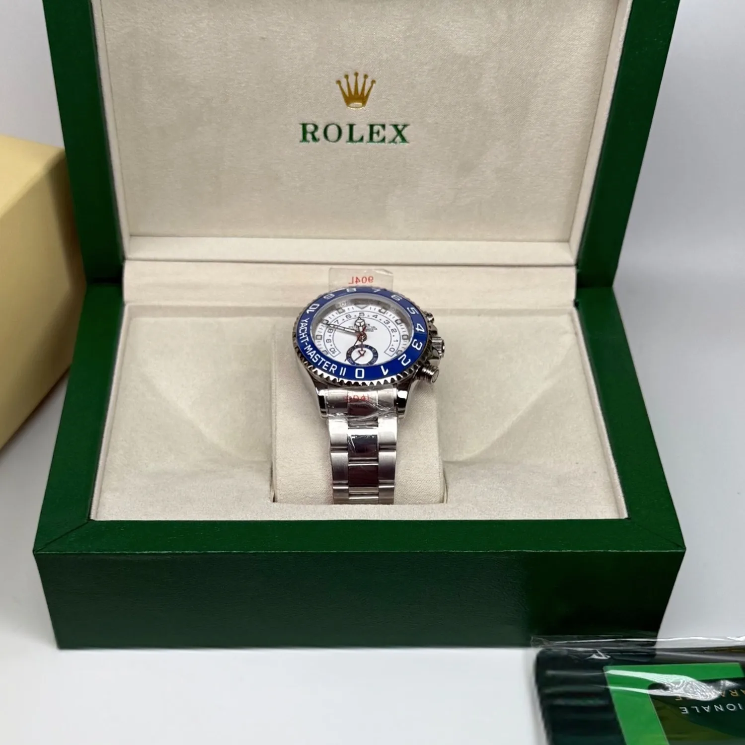 Rolex Yacht-Master II Watch Silver Toned White Dial - Image 3
