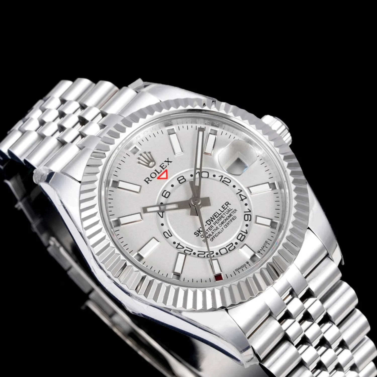 Rolex Sky Dweller Silver White Dial - Image 8