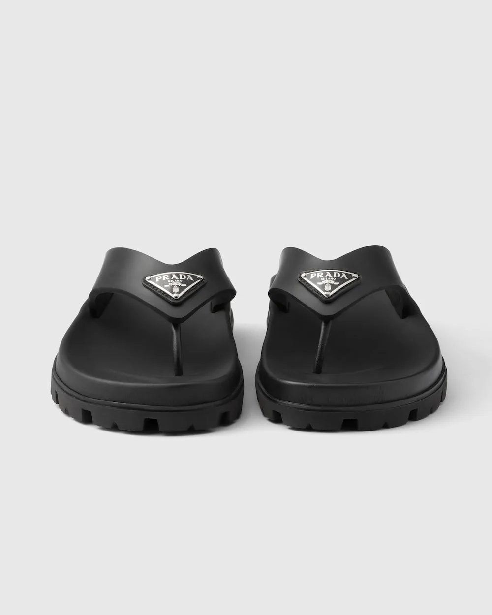 Prada Rubber Thong Sandals Black 1Y420N_3LKK_F0002_F_020 - Image 4