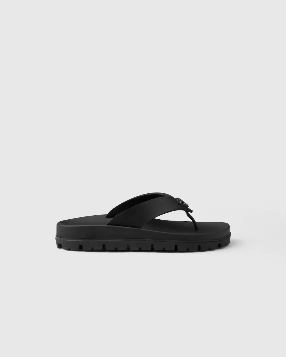 Prada Rubber Thong Sandals Black 1Y420N_3LKK_F0002_F_020 - Image 5