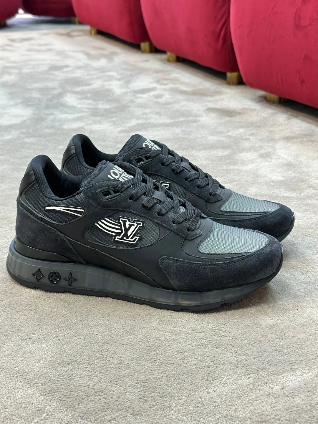 Louis Vuitton Run Away Sneaker Black - Image 3
