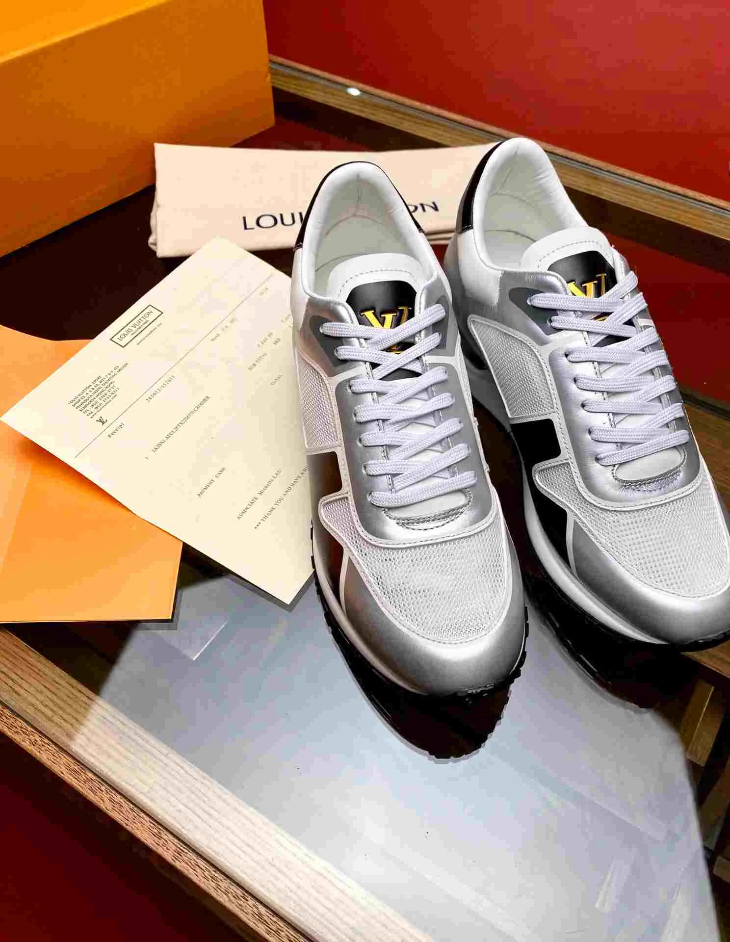 Alternative view of Louis Vuitton Run Away Sneaker Silver