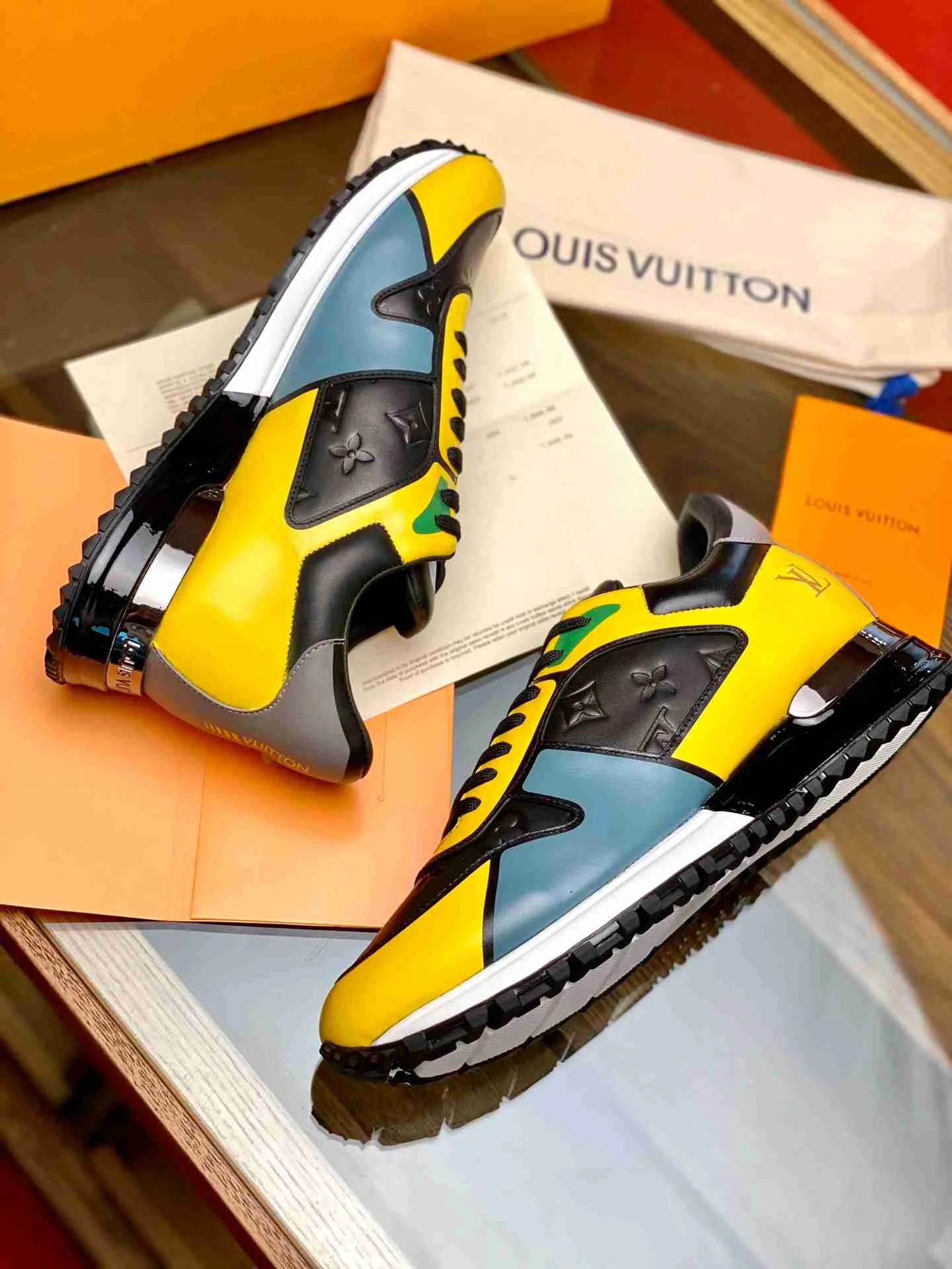 Louis Vuitton Run Away Sneaker Yellow - Image 5