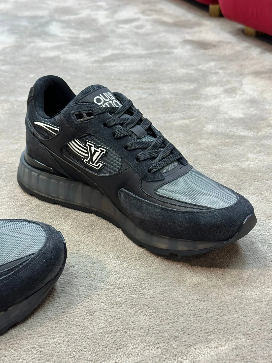 Louis Vuitton Run Away Sneaker Black - Image 4