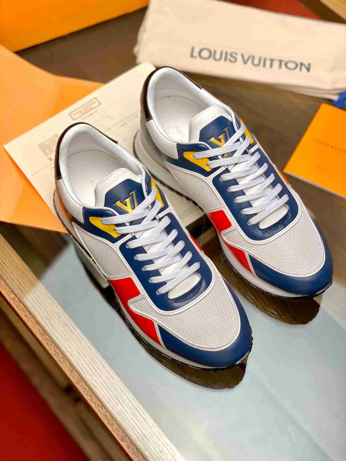 Louis Vuitton Run Away Sneaker Blue - Image 6