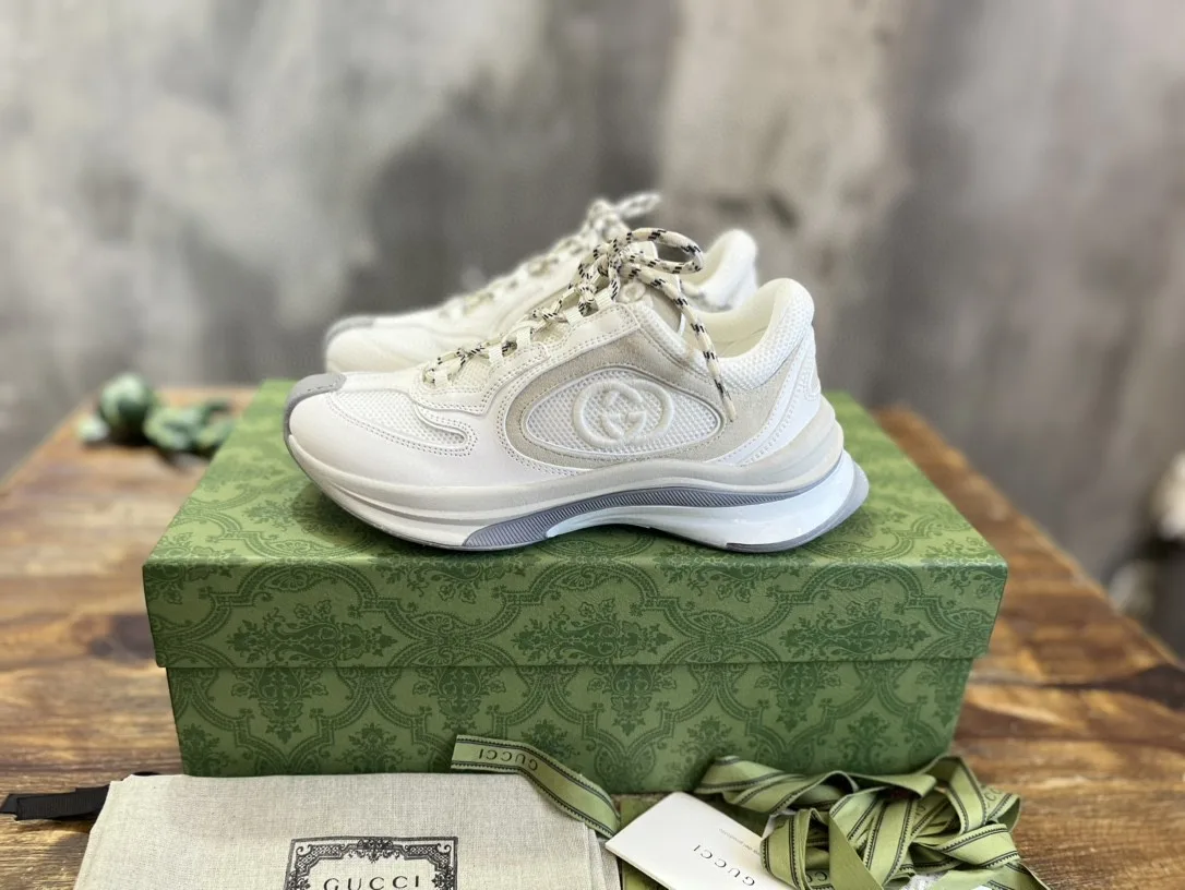 Alternative view of Gucci Run Sneaker White