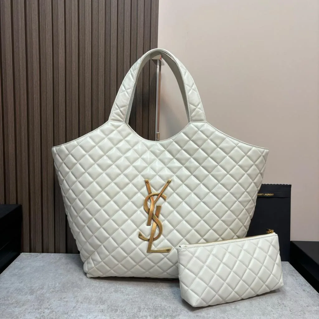 Alternative view of Icare Maxi Shopping Bag White / YSL