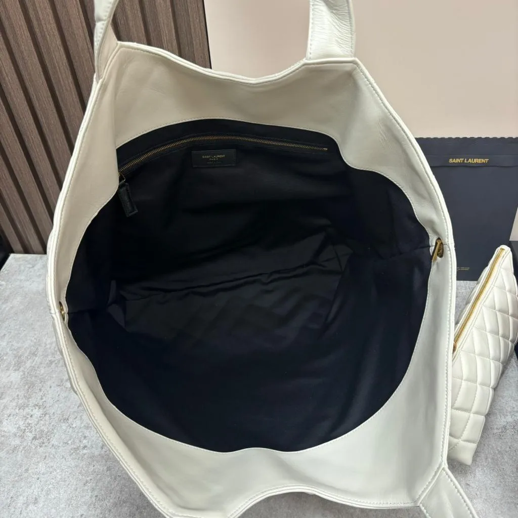 Icare Maxi Shopping Bag White / YSL - Image 6
