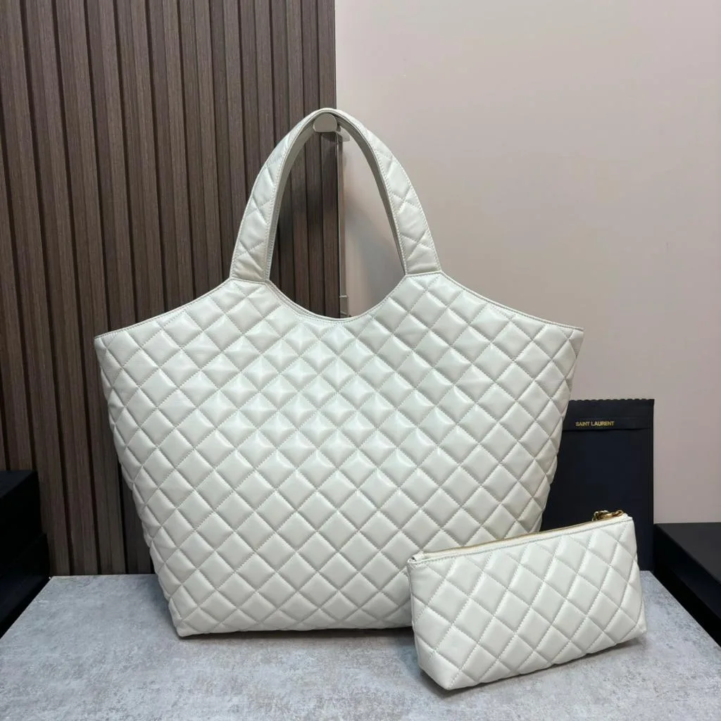 Icare Maxi Shopping Bag White / YSL - Image 7