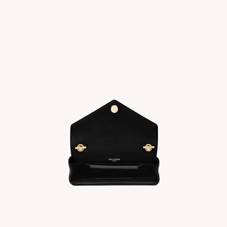Saint Laurent Loulou Mini Shoulder Bag / Black Gold Hardware - Image 8