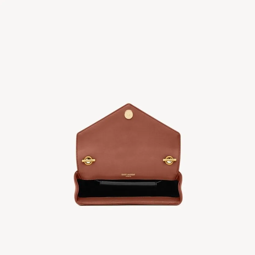 Saint Laurent Loulou Mini Shoulder Bag / Hortensia Gold Hardware - Image 8