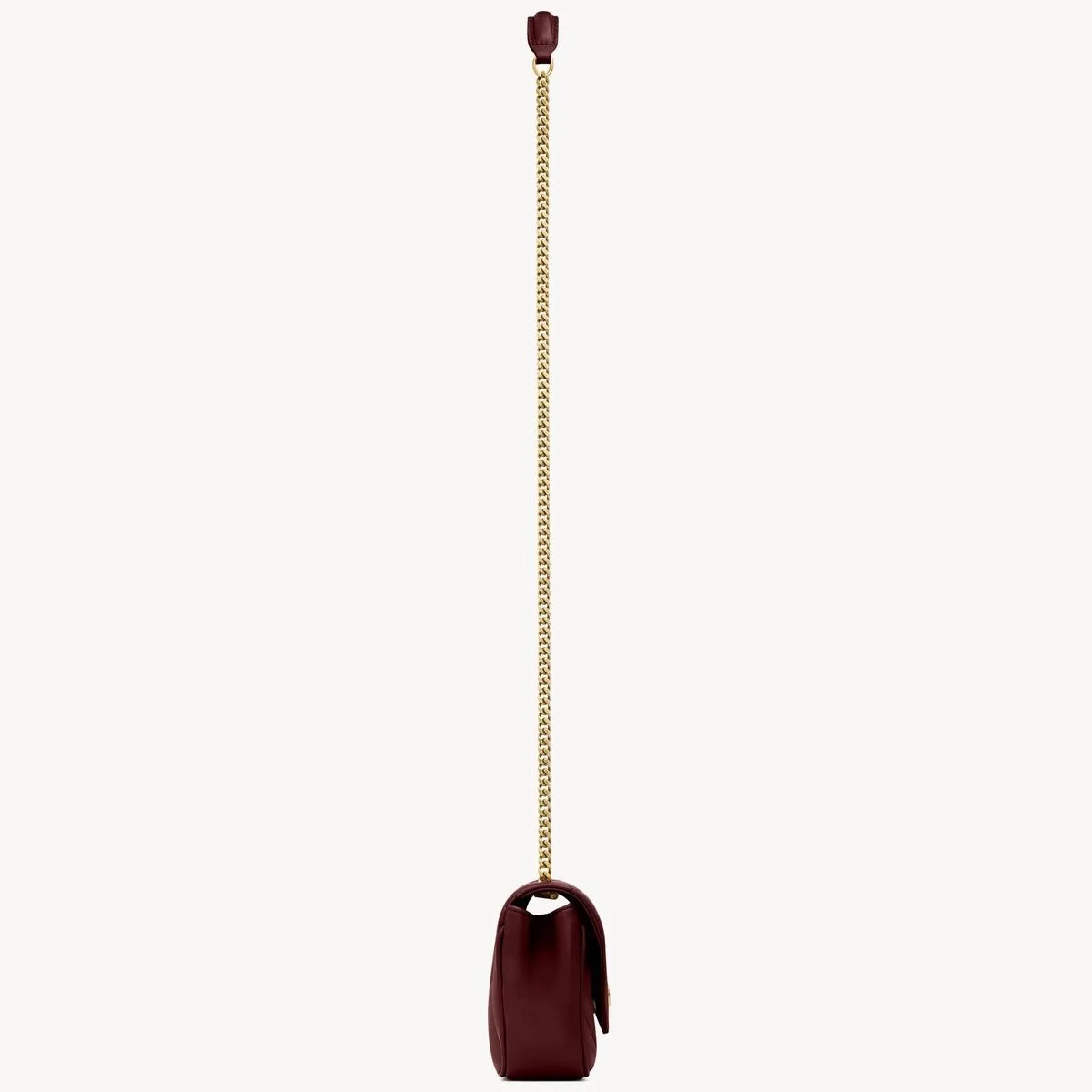 Saint Laurent Loulou Mini Shoulder Bag / Rouge Cabernet Gold Hardware - Image 7
