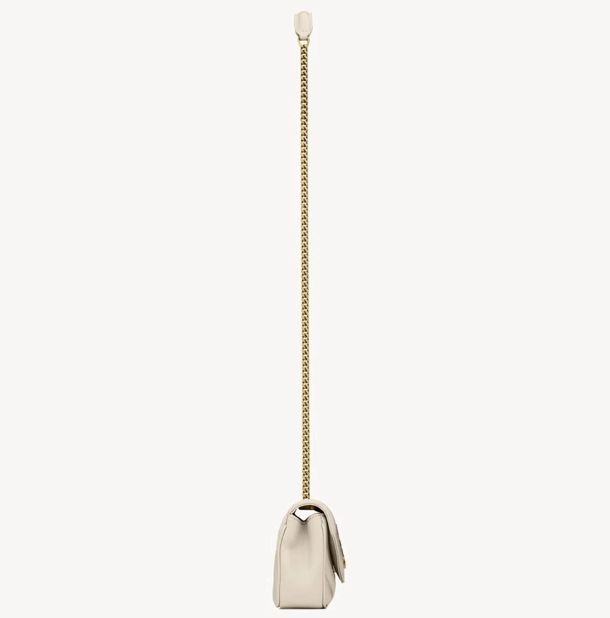 Saint Laurent Loulou Mini Shoulder Bag / White Gold Hardware - Image 6