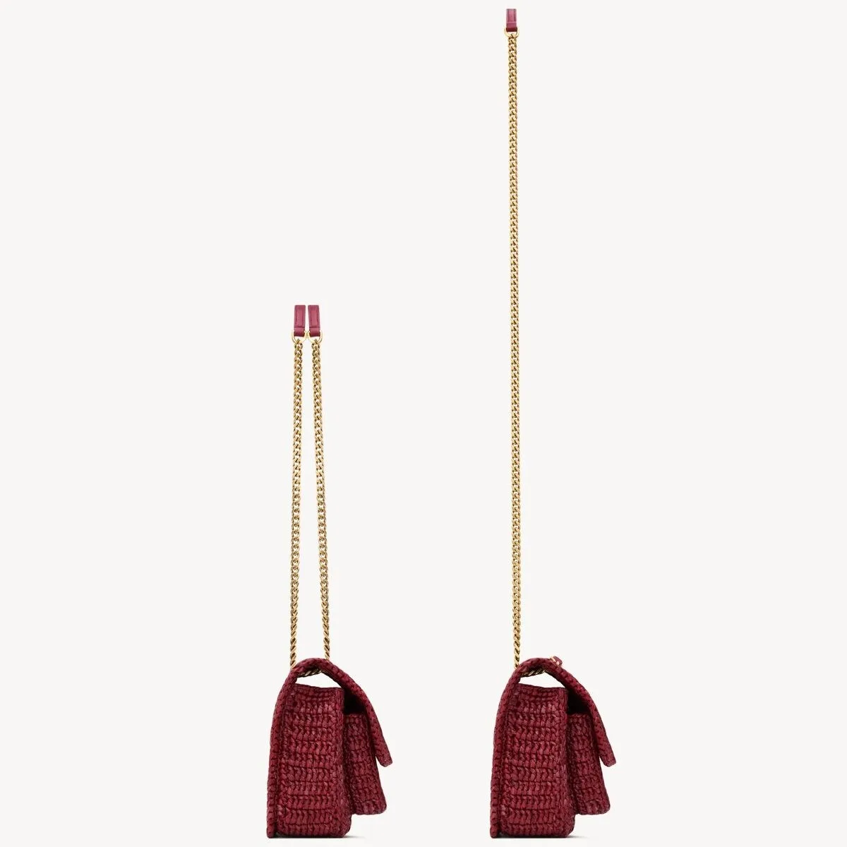 Saint Laurent Niki Mini Shoulder Bag / Raspberry Pink Gold Hardware - Image 8
