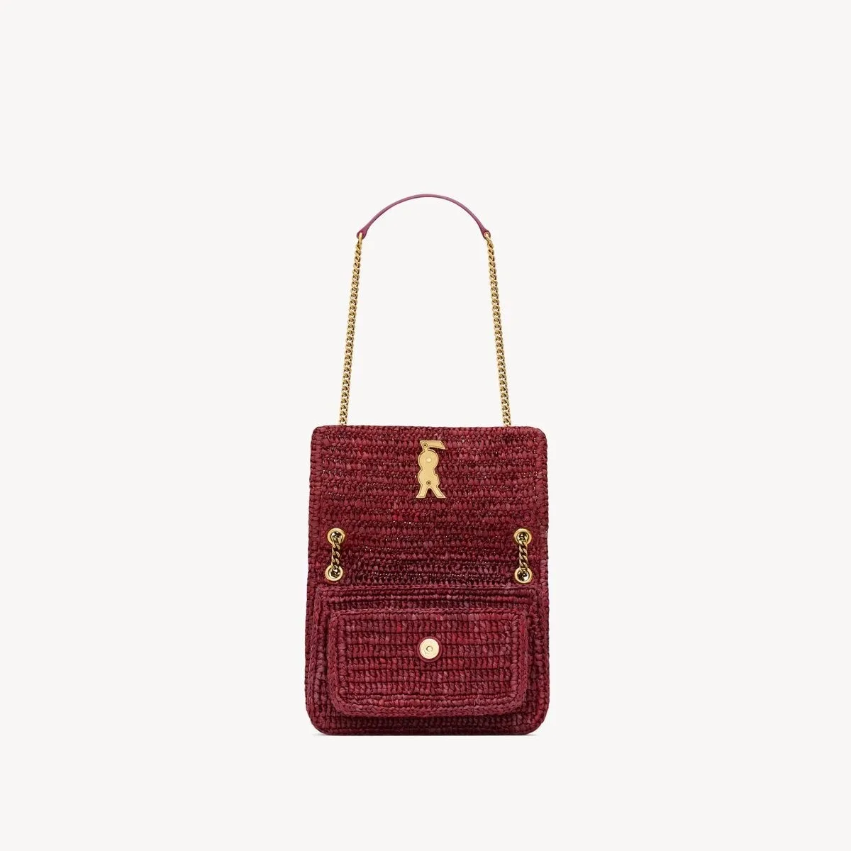 Saint Laurent Niki Mini Shoulder Bag / Raspberry Pink Gold Hardware - Image 6