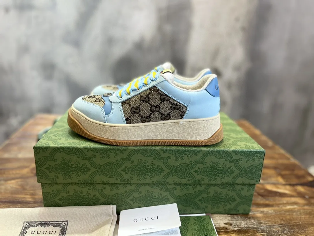 Alternative view of Gucci Screener GG Sneaker Light Blue