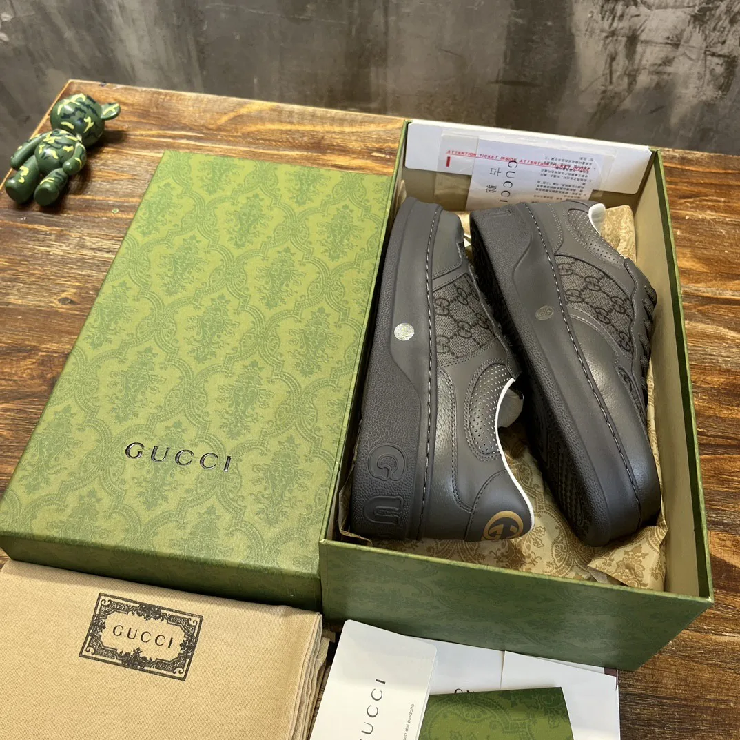 Gucci Screener GG Sneaker Dark Grey - Image 3