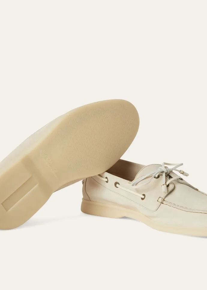 Loro Piana Sea-Sail Walk Loafers Cream - Image 4