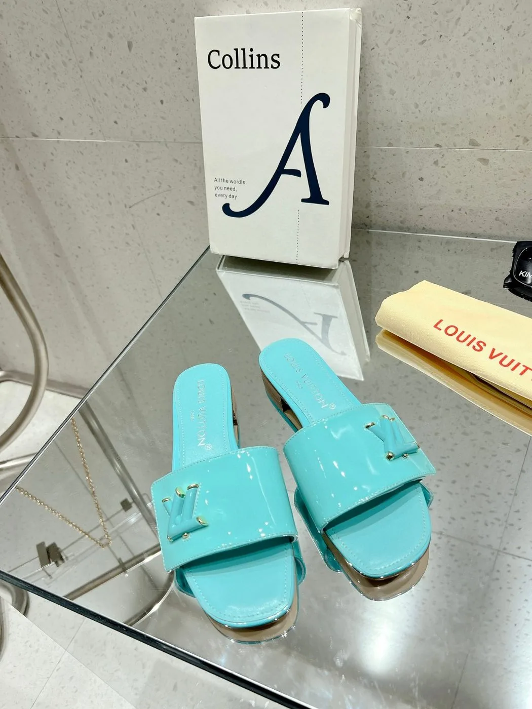 Louis Vuitton Shake Flat Mule Jade Green - Image 5