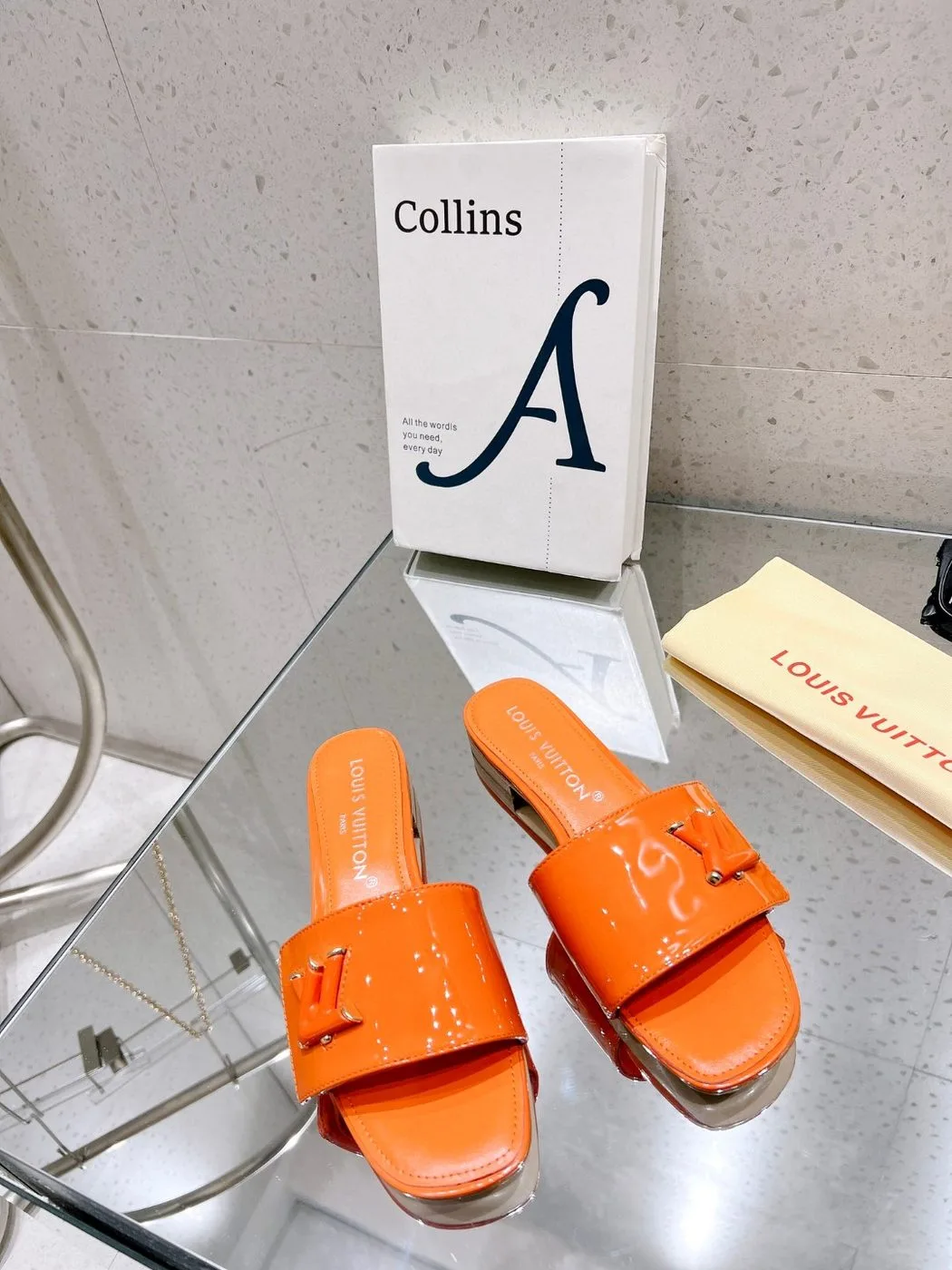 Louis Vuitton Shake Flat Mule Orange - Image 5