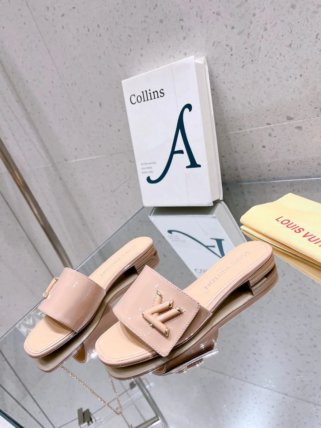 Louis Vuitton Shake Flat Mule Beige - Image 5