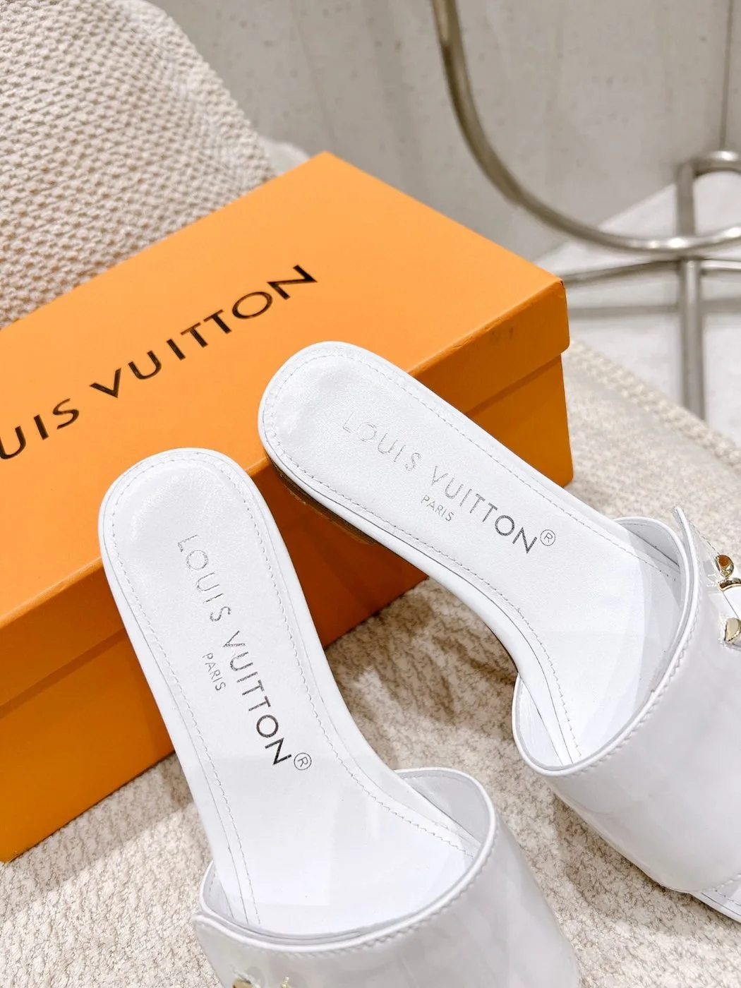 Louis Vuitton Shake Flat Mule White - Image 3