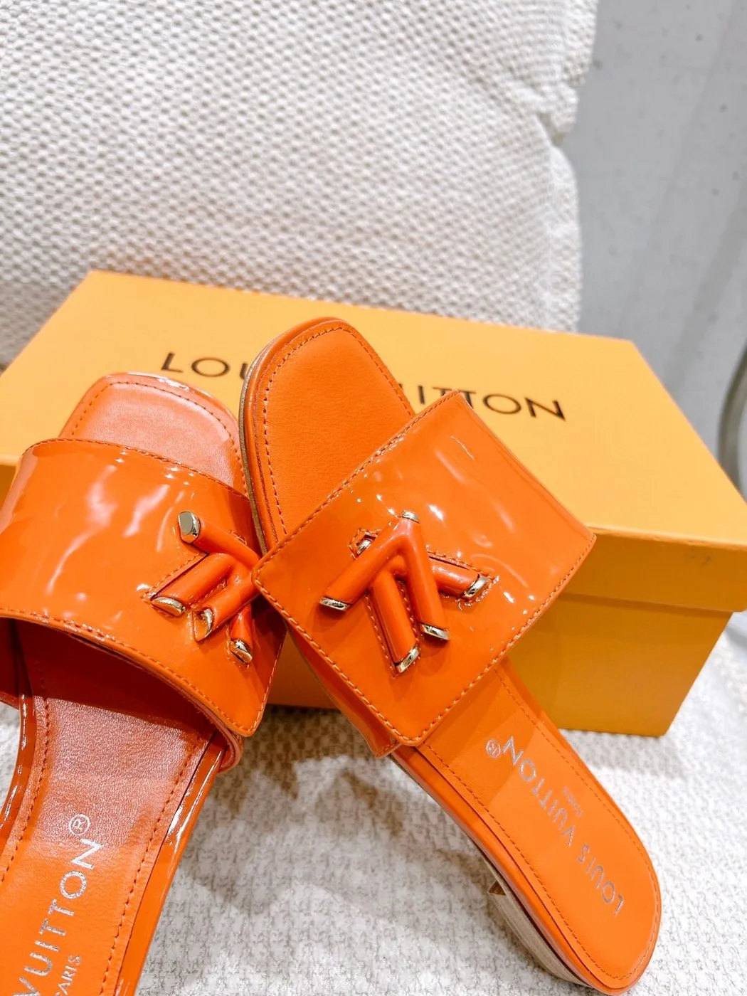Louis Vuitton Shake Flat Mule Orange - Image 3