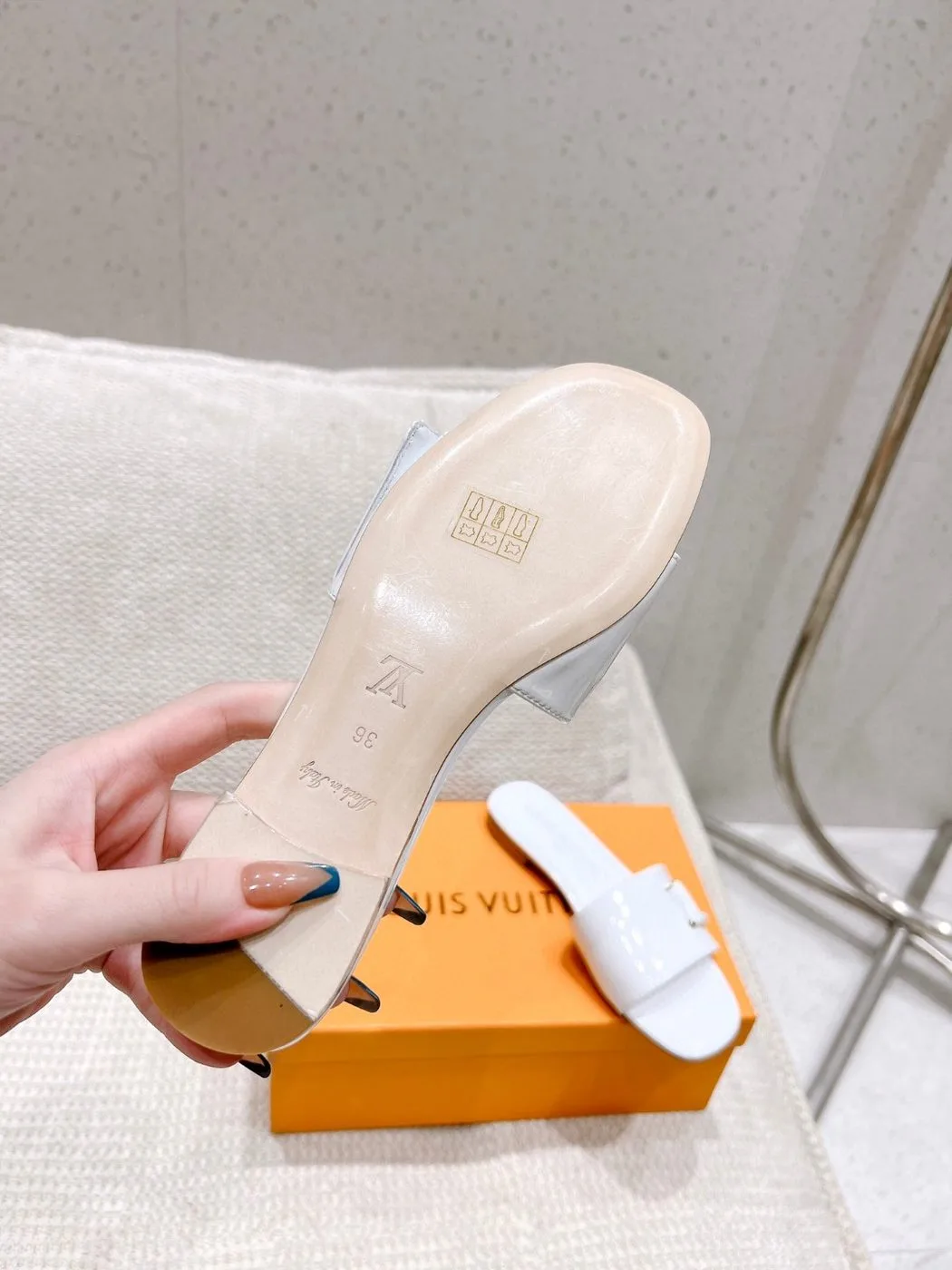 Louis Vuitton Shake Flat Mule White - Image 4