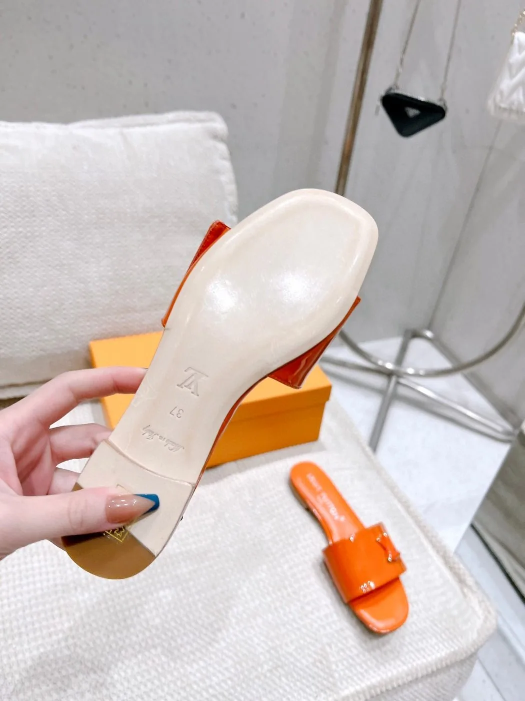 Louis Vuitton Shake Flat Mule Orange - Image 4
