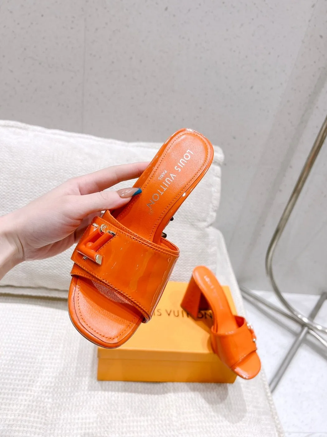 Alternative view of Louis Vuitton Shake Mule Orange