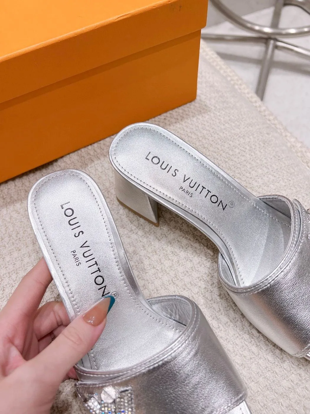 Louis Vuitton Shake Mule Silver 1AB2P1 - Image 3