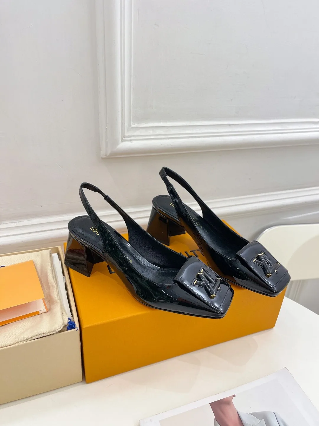 Louis Vuitton Shake Slingback Pump Black 1AB0TR - Image 3