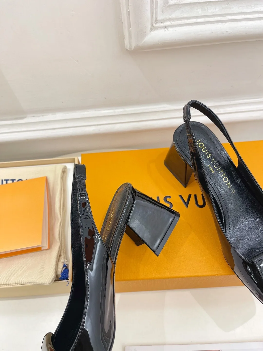 Louis Vuitton Shake Slingback Pump Black 1AB0TR - Image 7